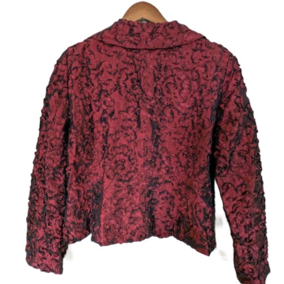 NWT Melanie Lyne Ribbon Embroidered Blazer Jacket Size 12 - Picture 6 of 7